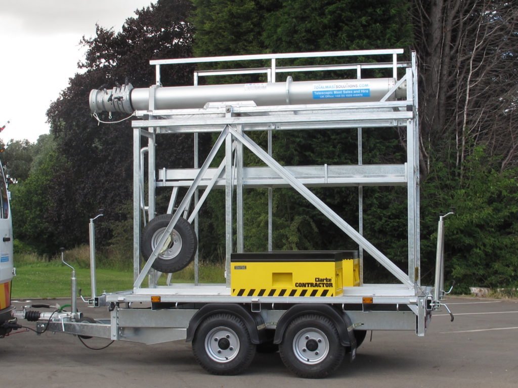 Total Mast Solutions Mast on Trailer